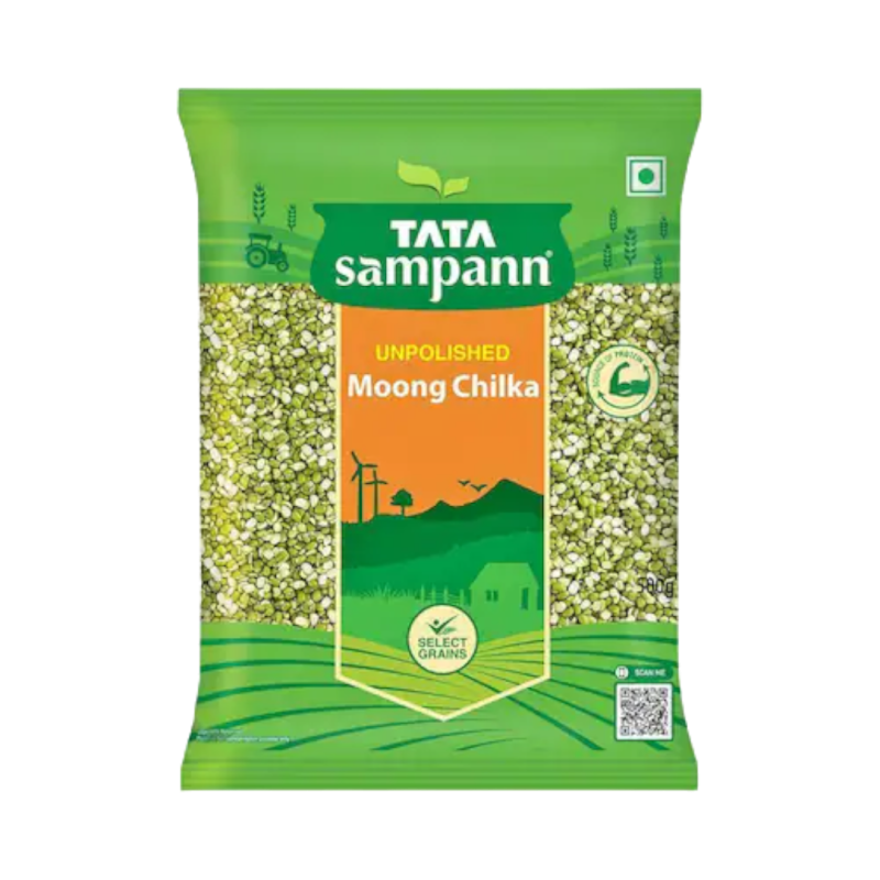 Tata Sampann Unpolished Moong Daal Chilka 500g