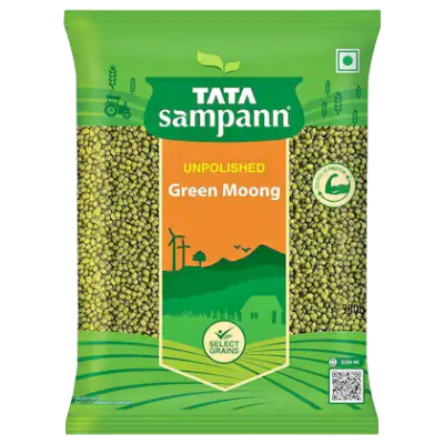 Tata Sampann Unpolished Green Moong Sabut 500g