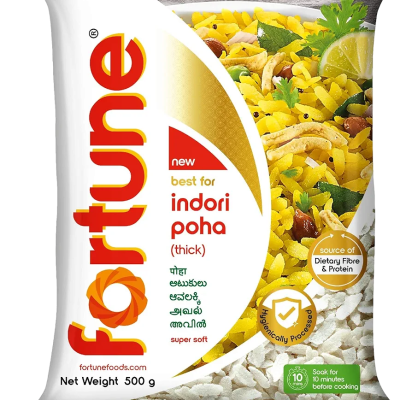 Fortune Indori Poha Thick 500g