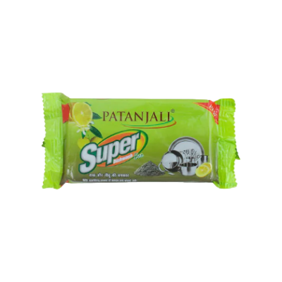 Patanjali Lemon &amp; Wood Ash Super Dishwash Bar 145g